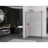 Mexen Kioto ścianka prysznicowa Walk-in 150 x 30 cm, transparent, różowe złoto - 800-150-212-60-00-030