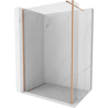Mexen Kioto ścianka prysznicowa Walk-in 125 x 30 cm, transparent, miedź szczotkowana - 800-125-212-65-00-030