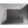 Mexen Kioto ścianka prysznicowa Walk-in 110 x 40 cm, transparent, miedź szczotkowana - 800-110-212-65-00-040
