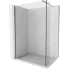Mexen Kioto ścianka prysznicowa Walk-in 110 x 40 cm, transparent, gun gray szczotkowany - 800-110-212-66-00-040
