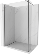 Mexen Kioto ścianka prysznicowa Walk-in 105 x 40 cm, transparent, gun gray szczotkowany - 800-105-212-66-00-040