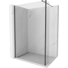 Mexen Kioto ścianka prysznicowa Walk-in 150 x 30 cm, transparent, czarna - 800-150-212-70-00-030