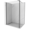 Mexen Kioto ścianka prysznicowa Walk-in 90 x 40 cm, transparent, czarna - 800-090-212-70-00-040