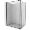 Mexen Kioto ścianka prysznicowa Walk-in 130 x 40 cm, czarna ramka, czarna - 800-130-212-70-70-040