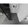 Mexen Kioto ścianka prysznicowa Walk-in 130 x 40 cm, czarna ramka, czarna - 800-130-212-70-70-040