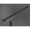 Mexen Kioto ścianka prysznicowa Walk-in 130 x 40 cm, czarna ramka, czarna - 800-130-212-70-70-040