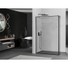 Mexen Kioto ścianka prysznicowa Walk-in 90 x 30 cm, czarna ramka, gun metal - 800-090-212-95-70-030