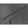 Mexen Kioto ścianka prysznicowa Walk-in 90 x 30 cm, czarna ramka, gun metal - 800-090-212-95-70-030