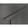 Mexen Kioto ścianka prysznicowa Walk-in 120 x 40 cm, czarna ramka, gun metal - 800-120-212-95-70-040