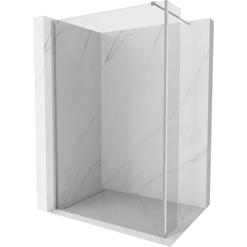 Mexen Kioto ścianka prysznicowa Walk-in 110 x 40 cm, transparent, nikiel szczotkowany - 800-110-212-97-00-040