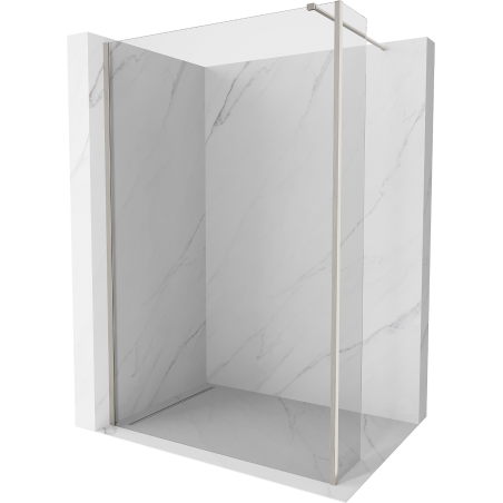Mexen Kioto ścianka prysznicowa Walk-in 125 x 40 cm, transparent, nikiel szczotkowany - 800-125-212-97-00-040