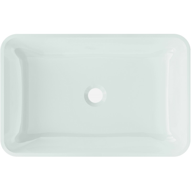 Mexen Megan szklana umywalka nablatowa 56 x 36 cm, biała - 24135630