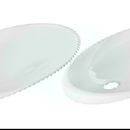 Mexen Mira szklana umywalka nablatowa 42 x 42 cm, biała - 24124230