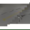 Mexen Kioto ścianka prysznicowa wolnostojąca 140 x 200 cm, transparent/szron 8 mm, złota - 800-140-002-50-35