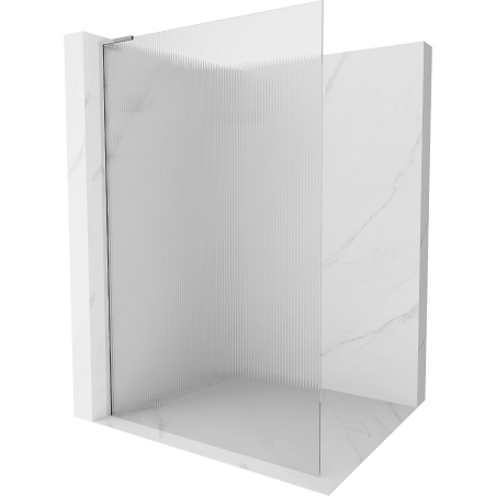 Mexen Kioto L ścianka prysznicowa Walk-in 90 x 200 cm, prążki, chrom - 800-090-103-01-09