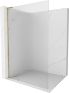 Mexen Kioto L ścianka prysznicowa Walk-in 70 x 200 cm, prążki, złota szczotkowana - 800-070-103-55-09