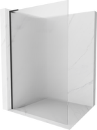Mexen Kioto L ścianka prysznicowa Walk-in 120 x 200 cm, prążki, czarna - 800-120-103-70-09