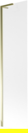 Mexen Next L parawan nawannowy 1-skrzydłowy 50 x 150 cm, szron, złoty - 895-050-000-03-30-50