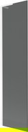 Mexen Next L parawan nawannowy 1-skrzydłowy 50 x 150 cm, grafit, biały - 895-050-000-03-40-20