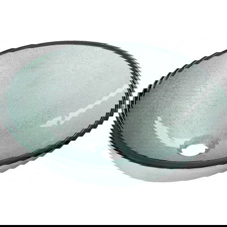 Mexen Mira szklana umywalka nablatowa 42 x 42 cm, srebrna - 24124211