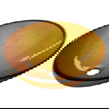 Mexen Mira szklana umywalka nablatowa 42 x 42 cm, złota - 24124250