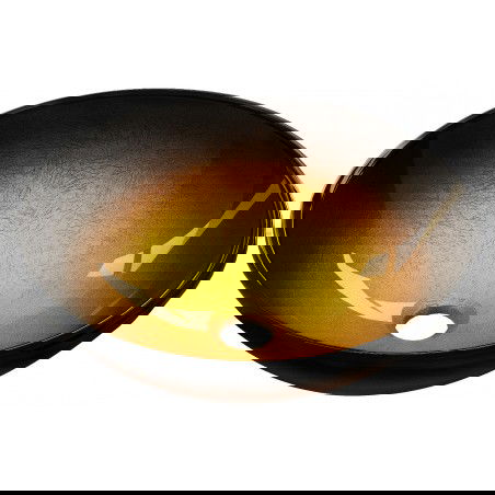 Mexen Mira szklana umywalka nablatowa 42 x 42 cm, złota ciemna - 24124251