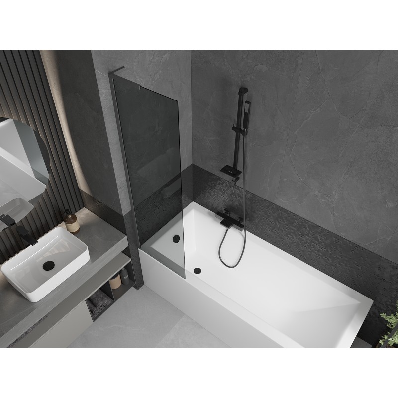 Mexen Next L parawan nawannowy 1-skrzydłowy 50 x 150 cm, grafit, gun metal - 895-050-000-03-40-95