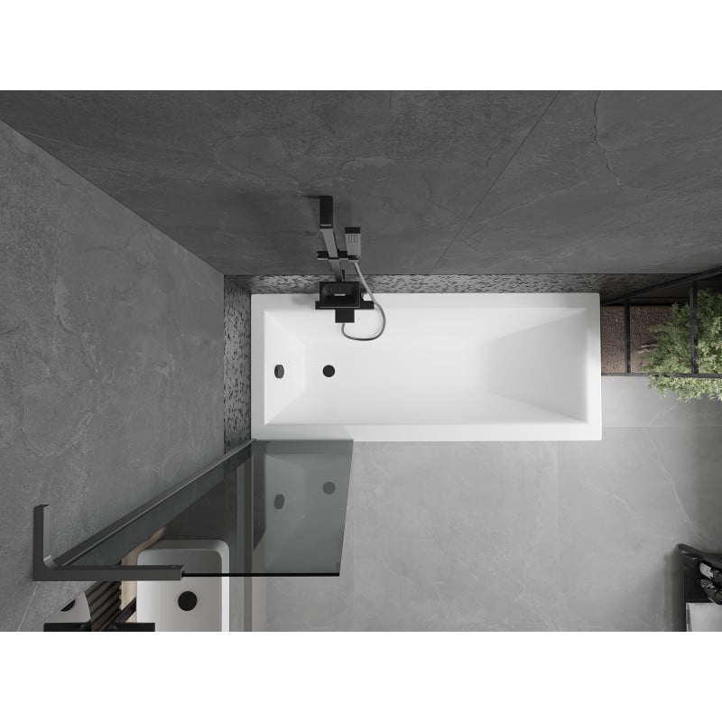 Mexen Next L parawan nawannowy 1-skrzydłowy 50 x 150 cm, grafit, gun metal - 895-050-000-03-40-95