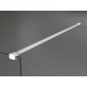 Mexen Kioto+ ścianka prysznicowa z półką Walk-in 70 x 200 cm, grafit, biała - 800-070-121-20-40