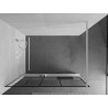 Mexen Kioto+ ścianka prysznicowa z półką Walk-in 120 x 200 cm, czarny wzór, biała - 800-120-121-20-78