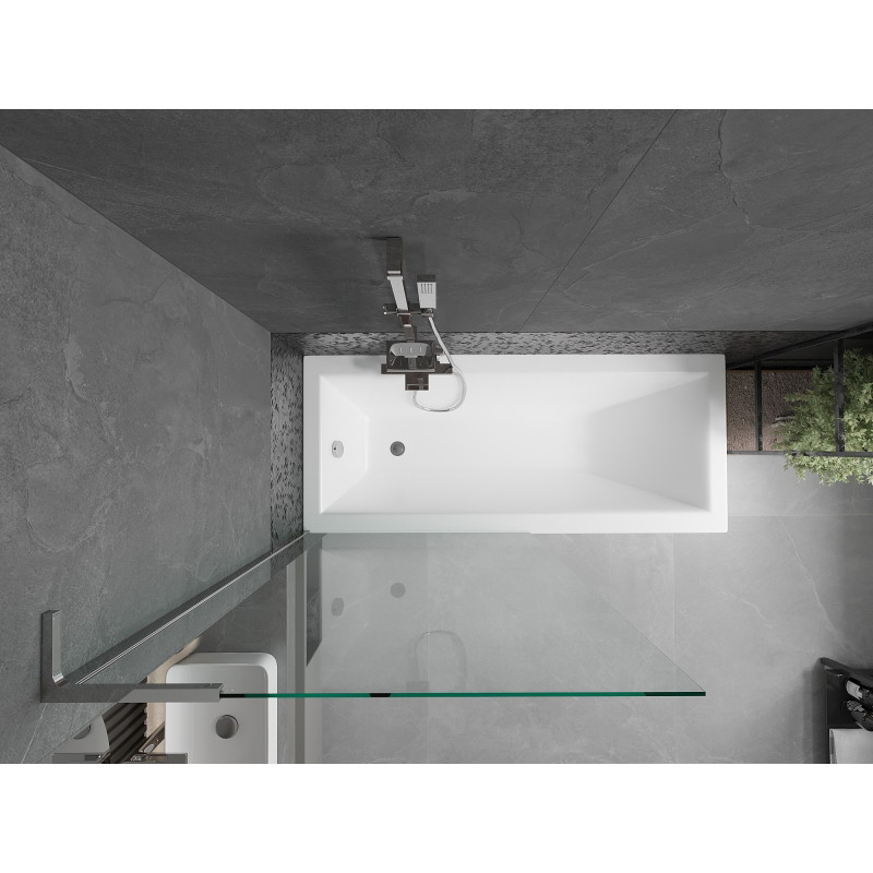 Mexen Next L bathtub screen 1-wing 90 x 150 cm, transparent, chrome - 895-090-000-03-00-01