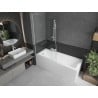 Mexen Next L bath screen 1-leaf 100 x 150 cm, transparent, white - 895-100-000-03-00-20