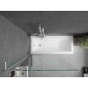 Mexen Next L bath screen 1-leaf 100 x 150 cm, transparent, white - 895-100-000-03-00-20