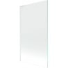 Mexen Next L bath screen 1-leaf 100 x 150 cm, transparent, white - 895-100-000-03-00-20