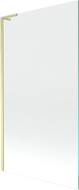 Mexen Next L parawan nawannowy 1-skrzydłowy 100 x 150 cm, transparent, złoty szczotkowany - 895-100-000-03-00-55