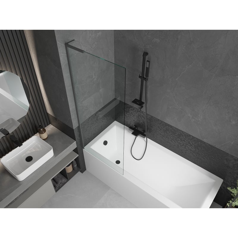 Mexen Next L parawan nawannowy 1-skrzydłowy 70 x 150 cm, transparent, gun metal - 895-070-000-03-00-95