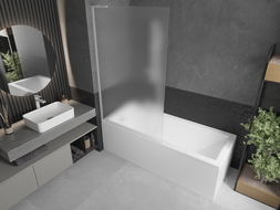 Mexen Next L parawan nawannowy 1-skrzydłowy 100 x 150 cm, szron, biały - 895-100-000-03-30-20