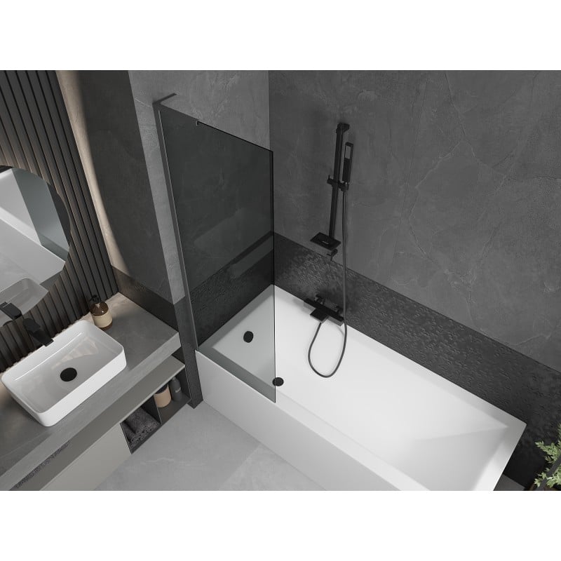 Mexen Next L parawan nawannowy 1-skrzydłowy 60 x 150 cm, grafit, gun metal - 895-060-000-03-40-95