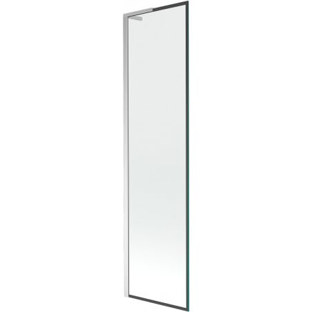 Mexen Next L parawan nawannowy 1-skrzydłowy 50 x 150 cm, czarna ramka, chrom - 895-050-000-03-70-01