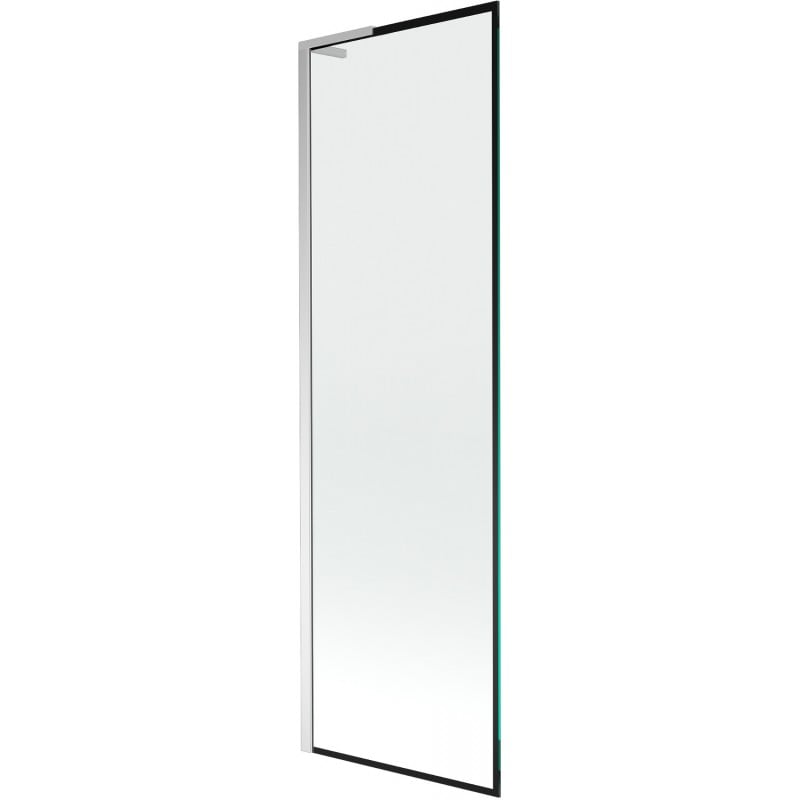 Mexen Next L parawan nawannowy 1-skrzydłowy 60 x 150 cm, czarna ramka, chrom - 895-060-000-03-70-01