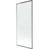 Mexen Next L parawan nawannowy 1-skrzydłowy 80 x 150 cm, czarna ramka, chrom - 895-080-000-03-70-01