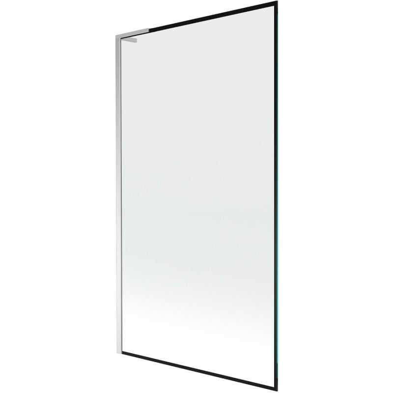 Mexen Next L parawan nawannowy 1-skrzydłowy 100 x 150 cm, czarna ramka, chrom - 895-100-000-03-70-01