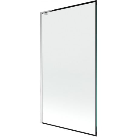 Mexen Next L parawan nawannowy 1-skrzydłowy 100 x 150 cm, czarna ramka, chrom - 895-100-000-03-70-01
