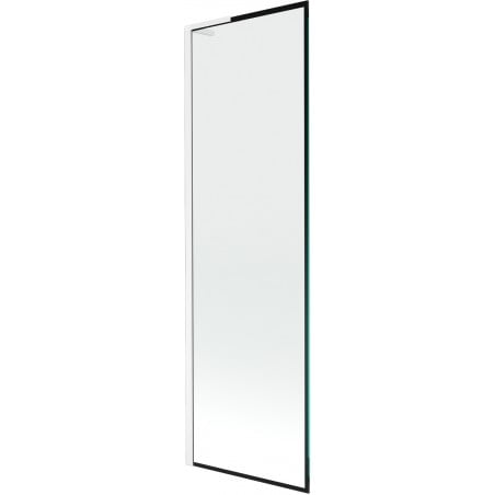 Mexen Next L parawan nawannowy 1-skrzydłowy 60 x 150 cm, czarna ramka, biały - 895-060-000-03-70-20