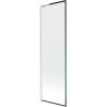 Mexen Next L parawan nawannowy 1-skrzydłowy 60 x 150 cm, czarna ramka, biały - 895-060-000-03-70-20