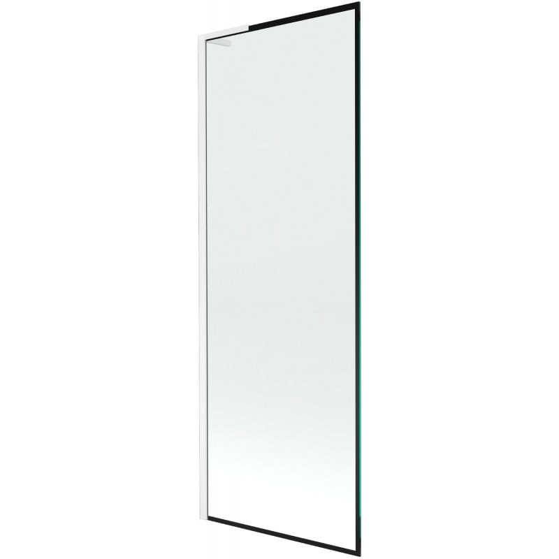Mexen Next L parawan nawannowy 1-skrzydłowy 70 x 150 cm, czarna ramka, biały - 895-070-000-03-70-20