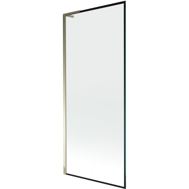 Mexen Next L parawan nawannowy 1-skrzydłowy 80 x 150 cm, czarna ramka, złoty - 895-080-000-03-70-50