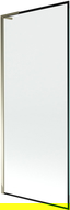 Mexen Next L parawan nawannowy 1-skrzydłowy 80 x 150 cm, czarna ramka, złoty - 895-080-000-03-70-50