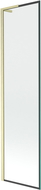 Mexen Next L parawan nawannowy 1-skrzydłowy 50 x 150 cm, czarna ramka, złoty szczotkowany - 895-050-000-03-70-55