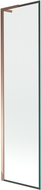 Mexen Next L parawan nawannowy 1-skrzydłowy 50 x 150 cm, czarna ramka, różowe złoto - 895-050-000-03-70-60